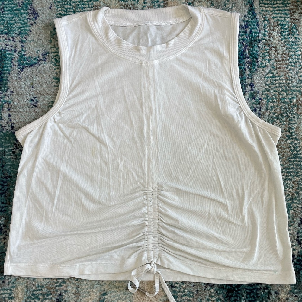 White lululemon athletic top